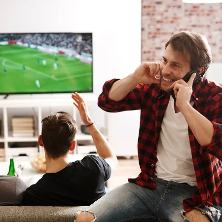 People enjoying TV with Spardo offers!