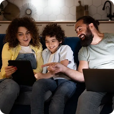 Family together enjoying the things Spardo offers!